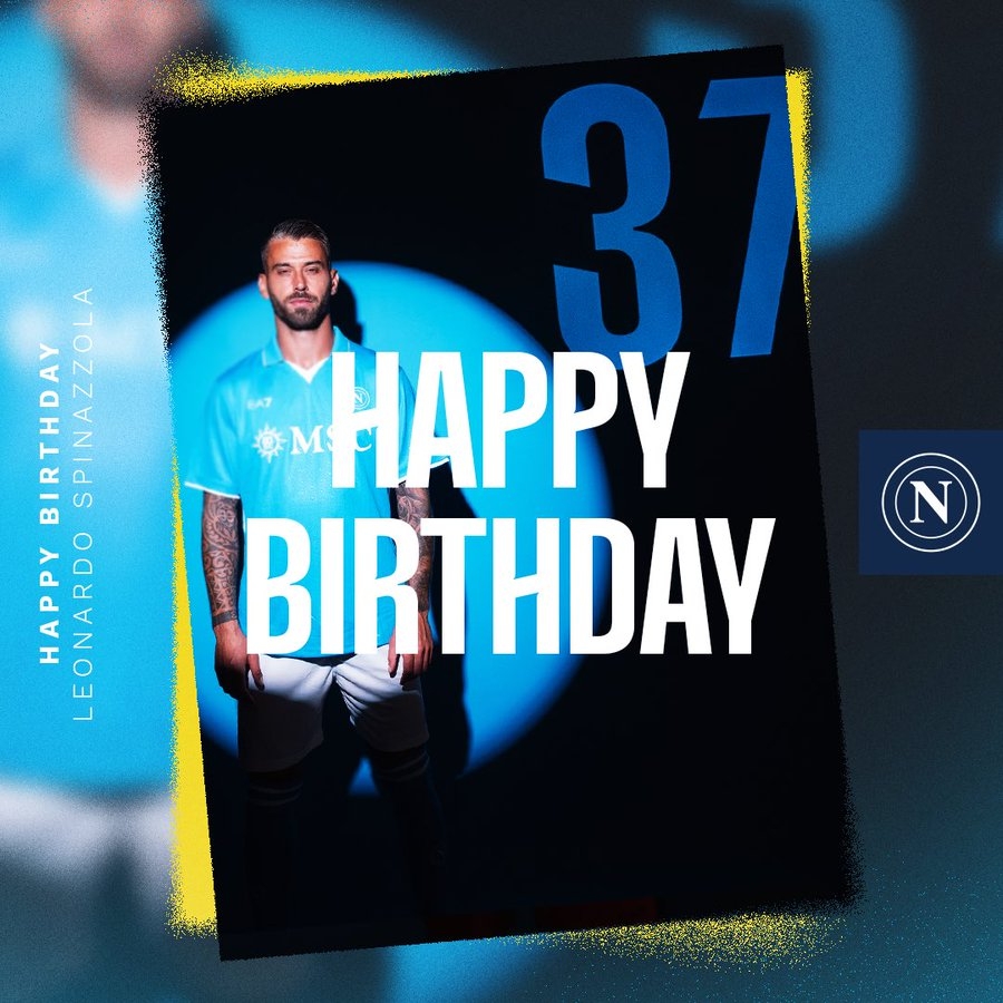生日快樂！那不勒斯官方發(fā)文慶祝斯皮納佐拉32歲生日